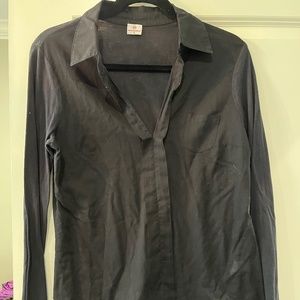 Women's long sleeve Ag Adriano Goldschmied black blouse